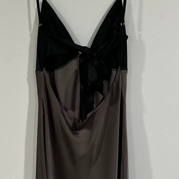 Peppermayo Satin Maxi Dress in Bronze Color Size S - Picture 6 of 14